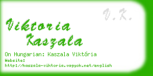 viktoria kaszala business card